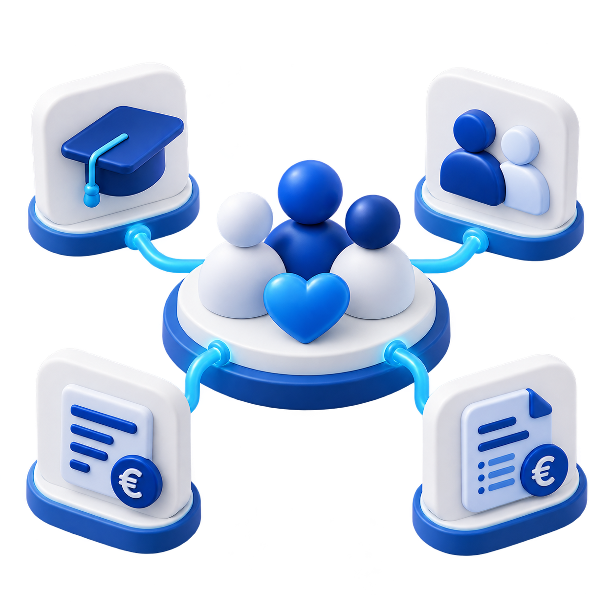 A nonprofit community connected to training, HR, payroll and invoicing.